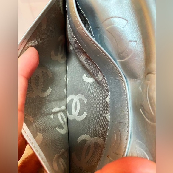 π₯LOW START-π₯π₯CHANEL Combon Line Lambskin Long Bifold Wallet - Picture 9 of 16